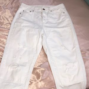 White American Eagle Mom Jeans SZ 8